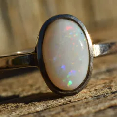 Coober Pedy Opal Ring S92.5  - 3