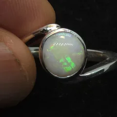 Coober Pedy Opal Silver ring  - 2