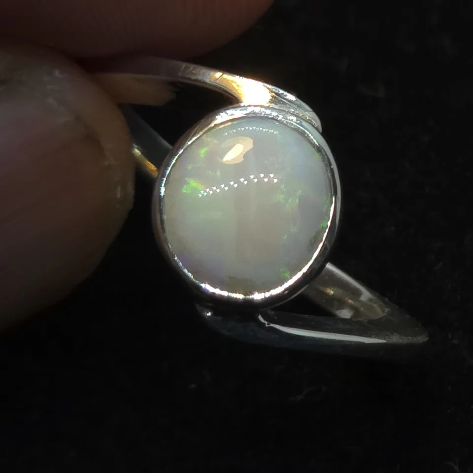Coober Pedy Opal Silver ring  - 5