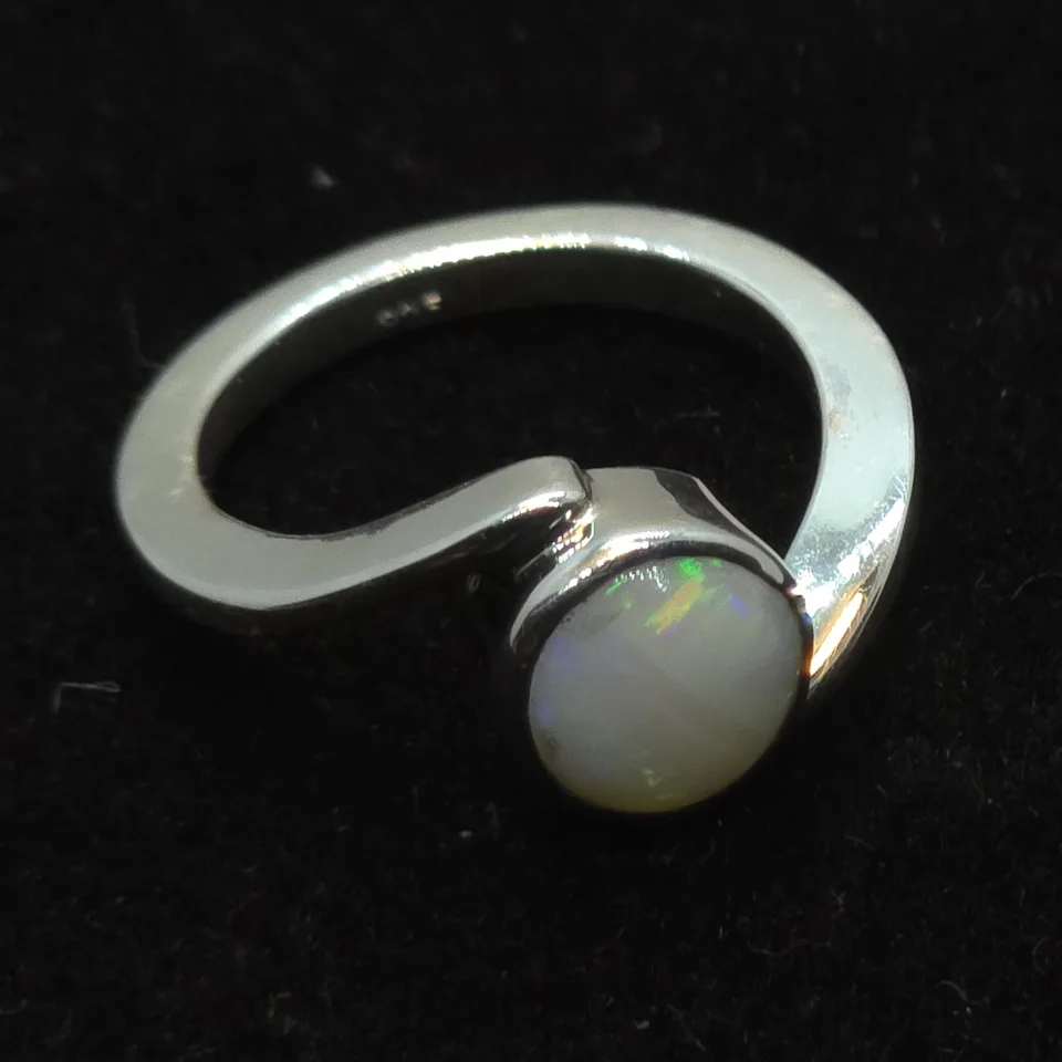 Coober Pedy Opal Silver ring  - 6
