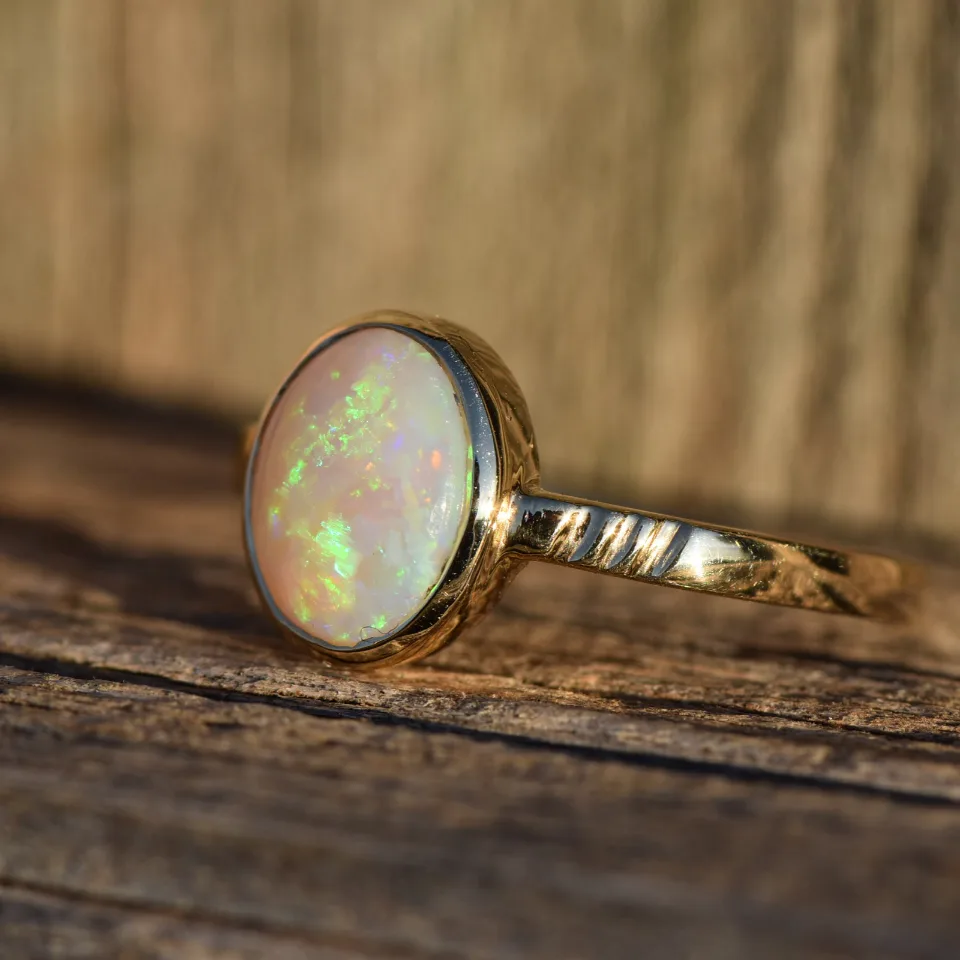 14K Gold Opal Ring - 6