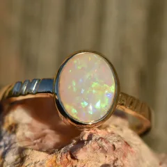 14K Gold Opal Ring - 1