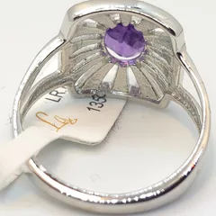 Amethyst sterling Silver ring  - 2
