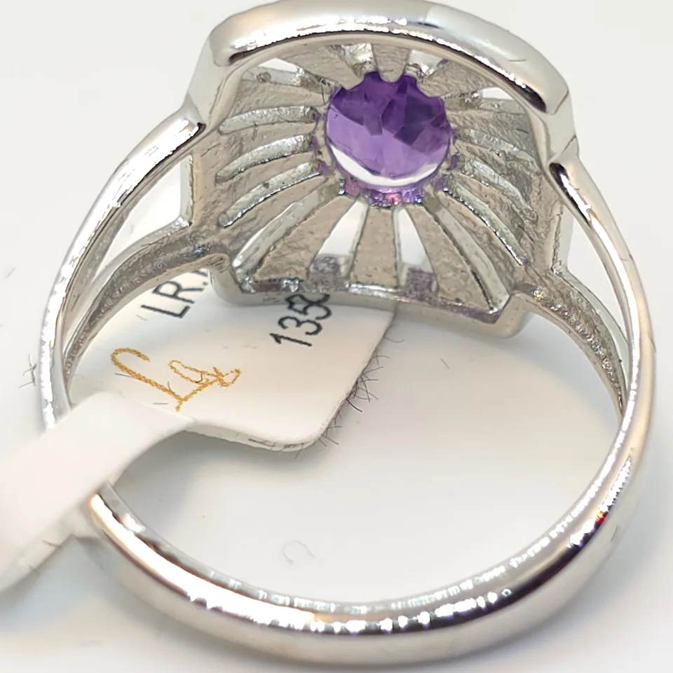 Amethyst sterling Silver ring  - 2