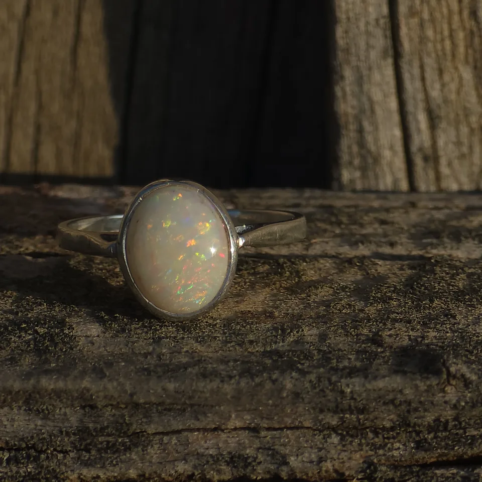 Coober Pedy Opal Ring  - 4