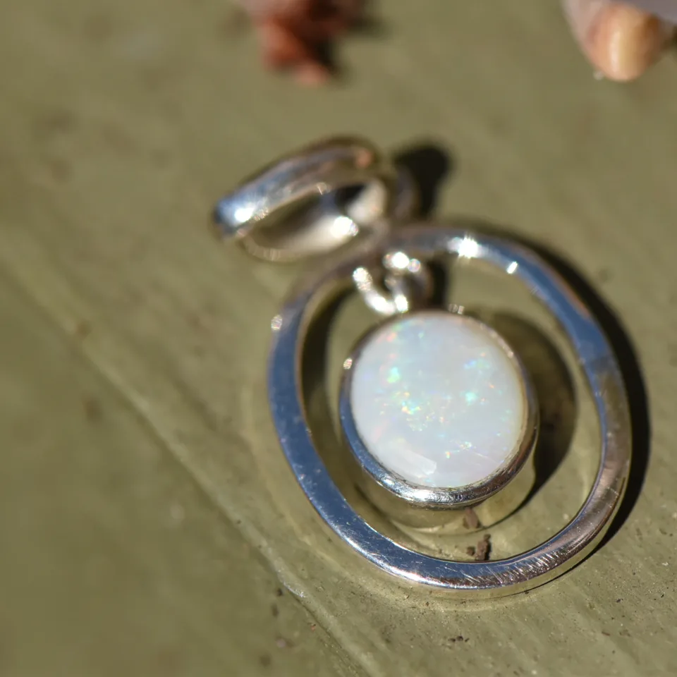 Coober Pedy Opal Pendant - 4