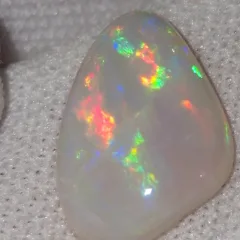 Dark Base Coober Pedy Opal Gem,  Polished Australian Opal.  - 7