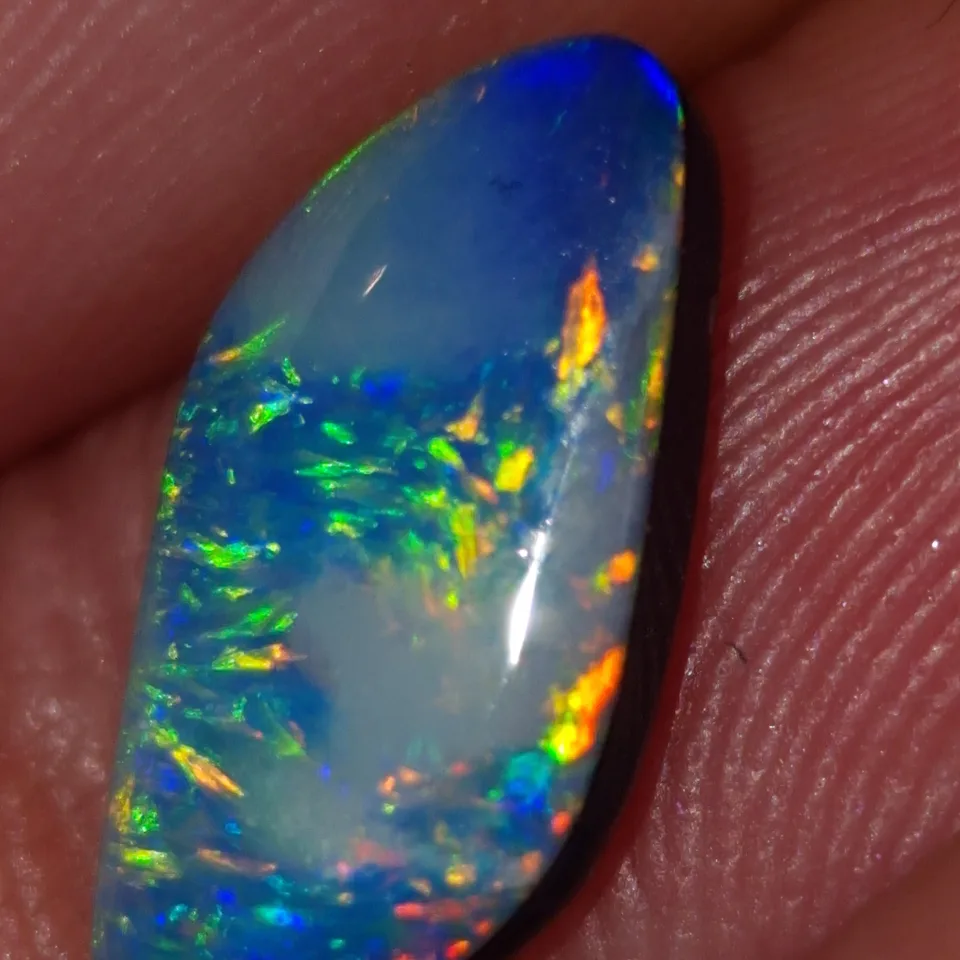 Lightning Ridge Opal Doublet Stone. - 6