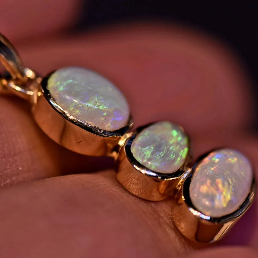14K Gold Opal Pendant