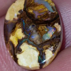 Koroit Boulder Opal Cabochon Stone.  Polished Australian Boulder Opal  - 3