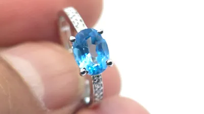 Blue Topaz Sterling Silver ring