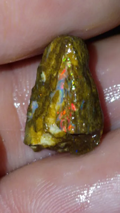 Tops Red multicolour Boulder from Opalton.  