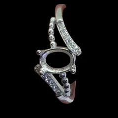 Sterling Silver ring blank - 3