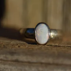 Coober Pedy Opal Ring Silver 925  - 2