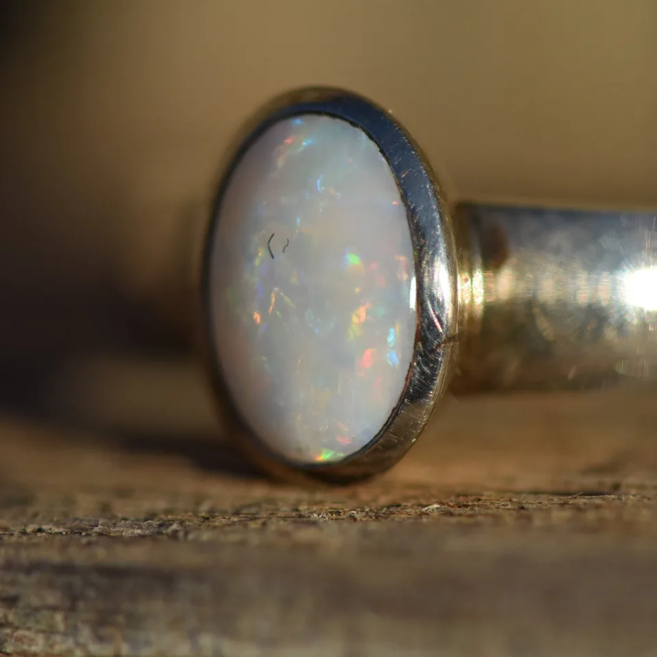 Coober Pedy Opal Ring Silver 925  - 3