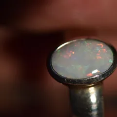 Coober Pedy Opal Ring Silver 925  - 4