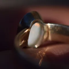 Coober Pedy Opal Ring Silver 925  - 5
