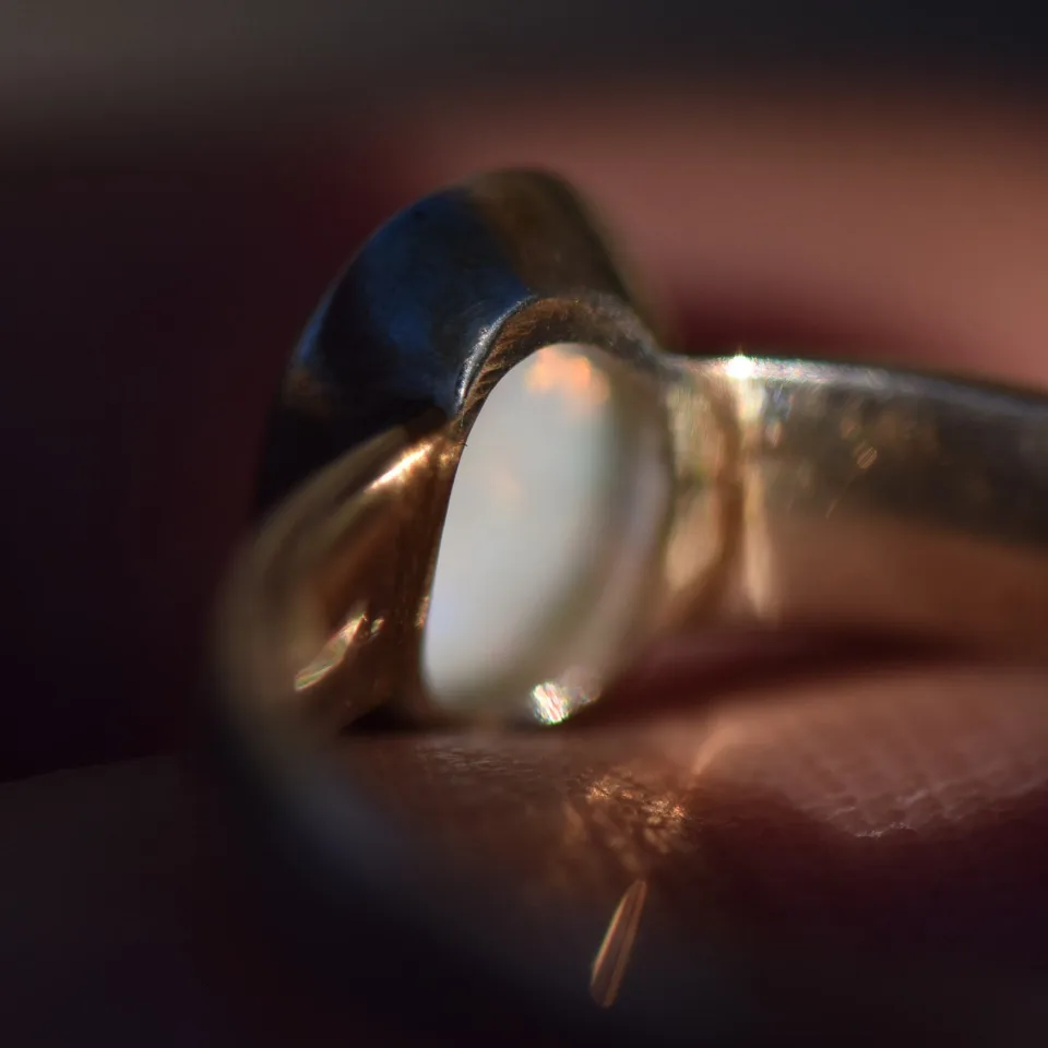 Coober Pedy Opal Ring Silver 925  - 5
