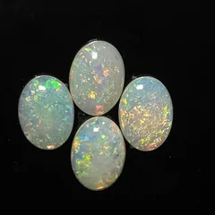 4x Coober Pedy unset opal gems - 1