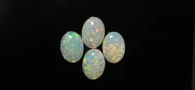 4x Coober Pedy unset opal gems