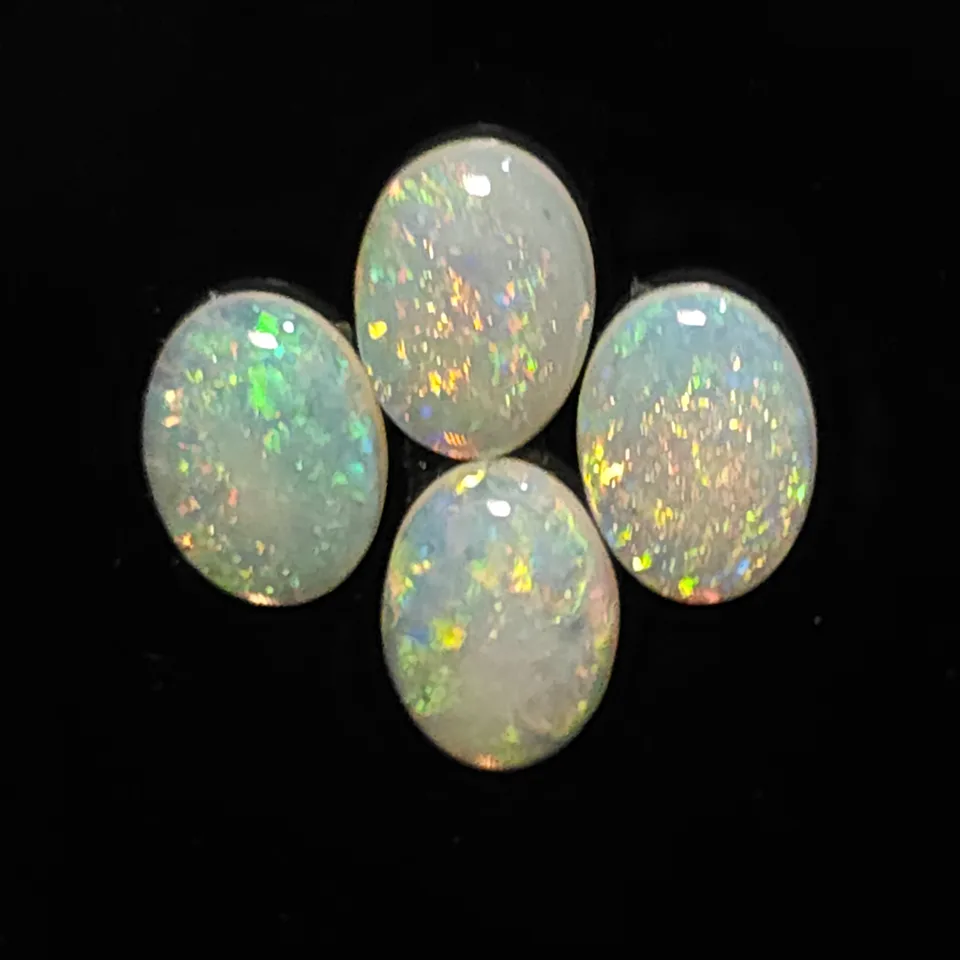 4x Coober Pedy unset opal gems - 2
