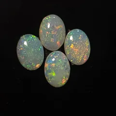 4x Coober Pedy unset opal gems - 4