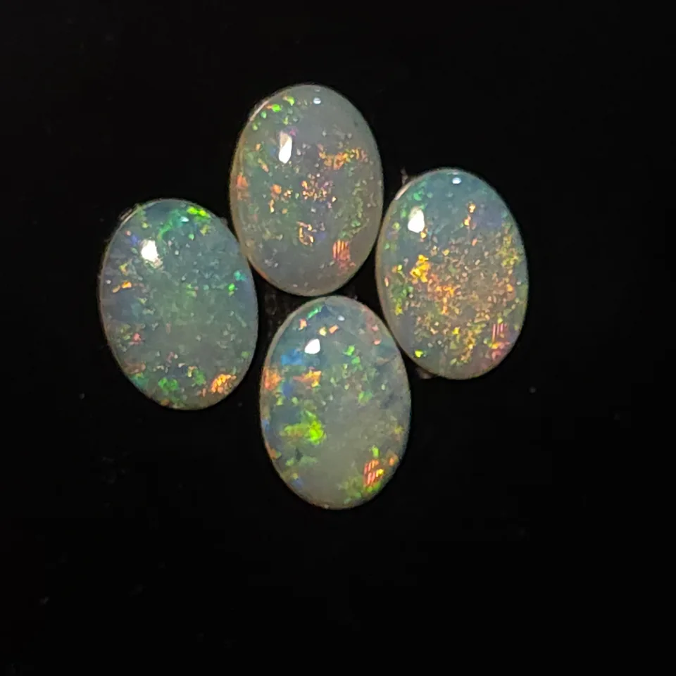 4x Coober Pedy unset opal gems - 4