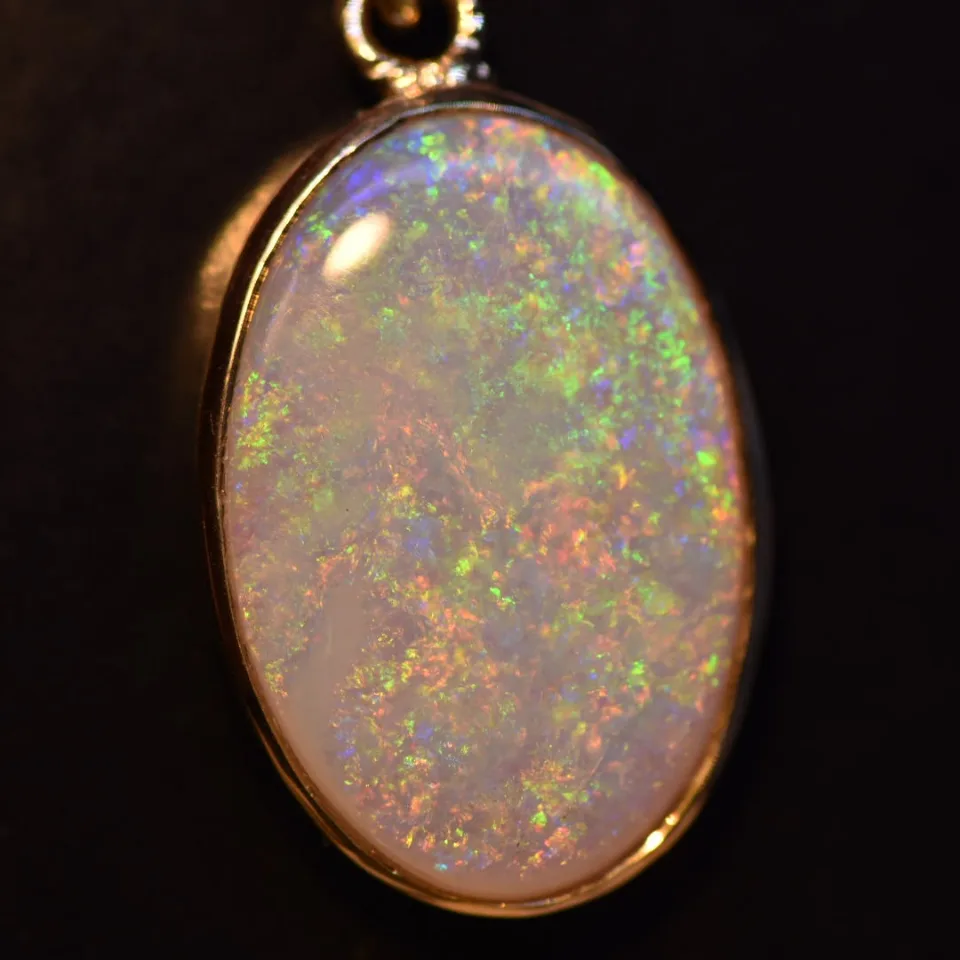 14K Gold Opal Pendant
