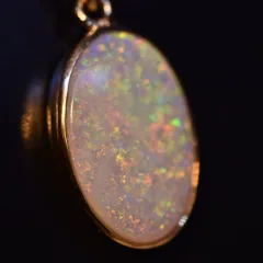 14K Gold Opal Pendant - 2
