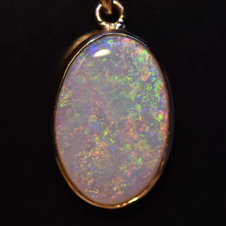 14K Gold Opal Pendant - 3