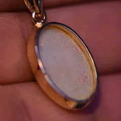 14K Gold Opal Pendant - 7