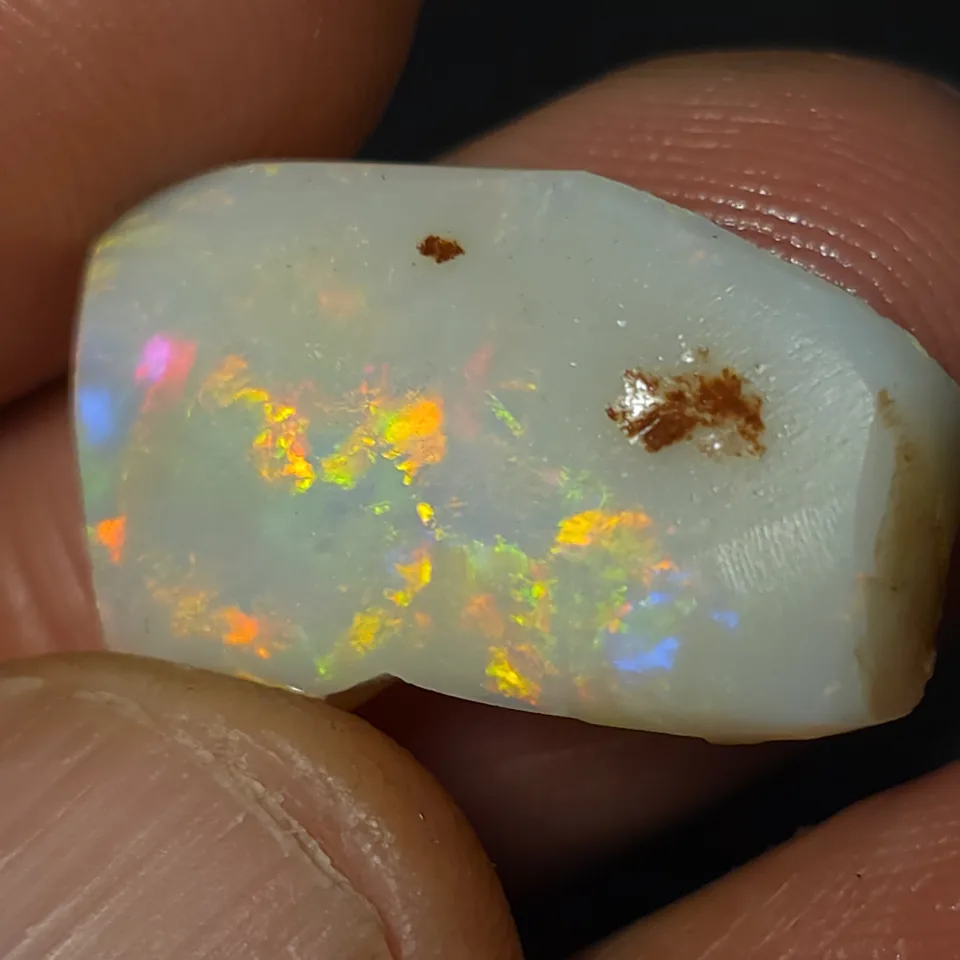 Coober Pedy Dark base opal rub - 3