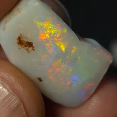 Coober Pedy Dark base opal rub - 4