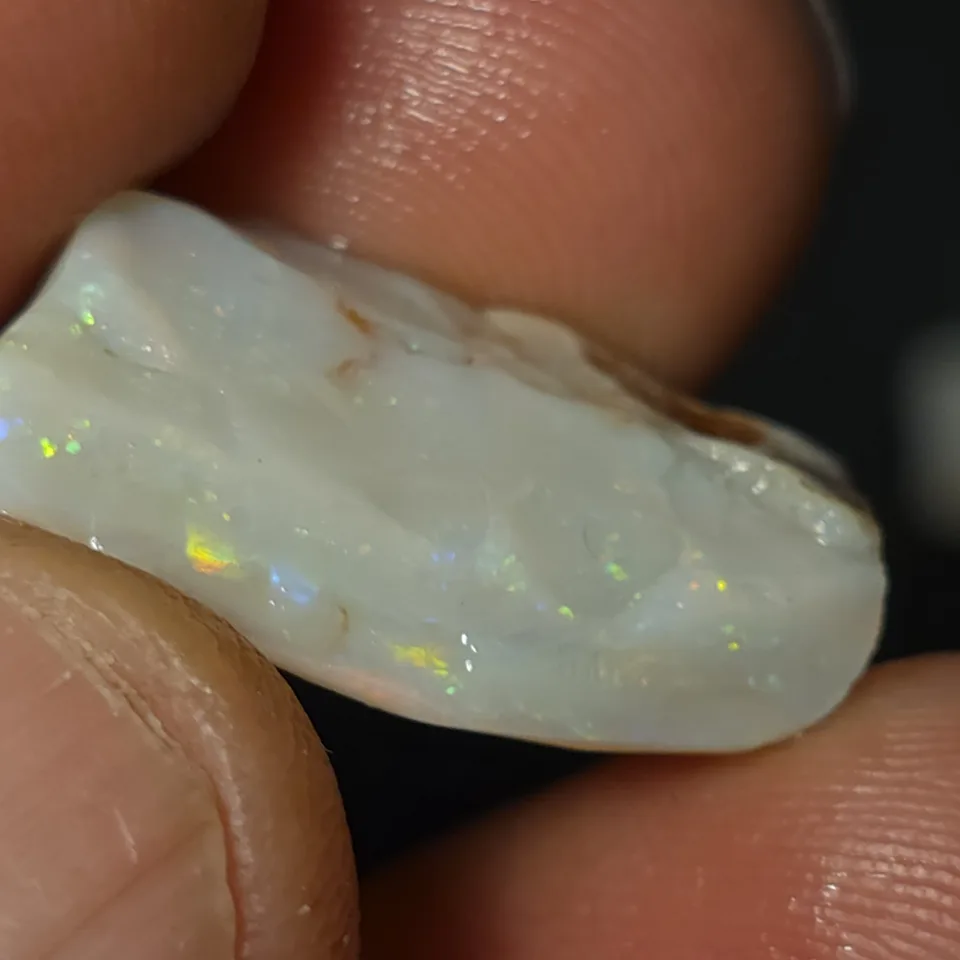 Coober Pedy Dark base opal rub - 5