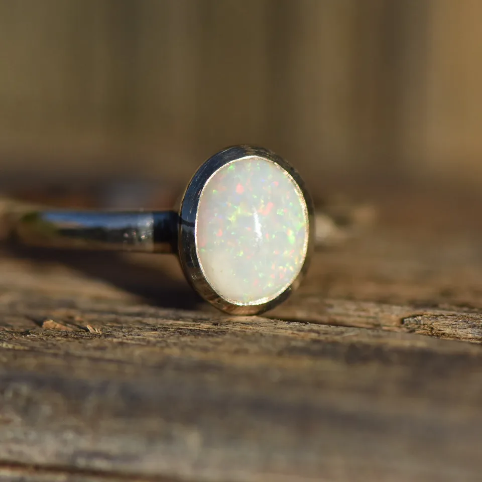 Coober Pedy Opal Ring Silver 925 - 2