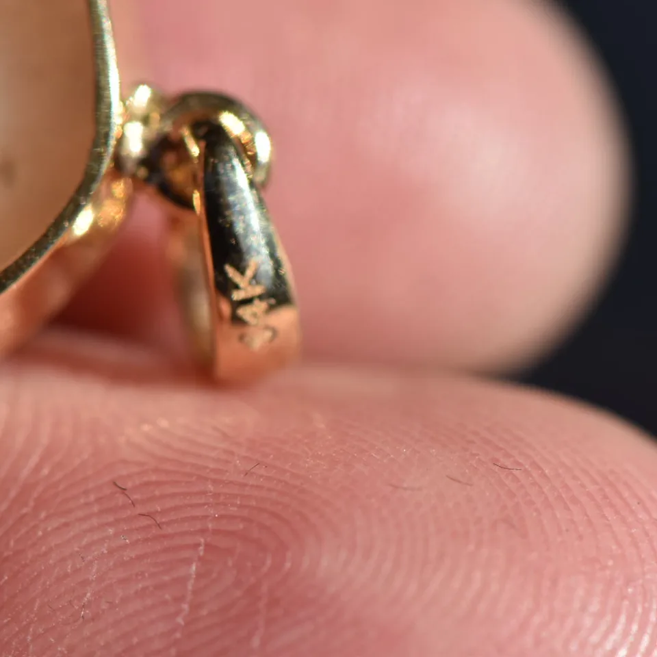 14K Gold Opal Pendant - 8